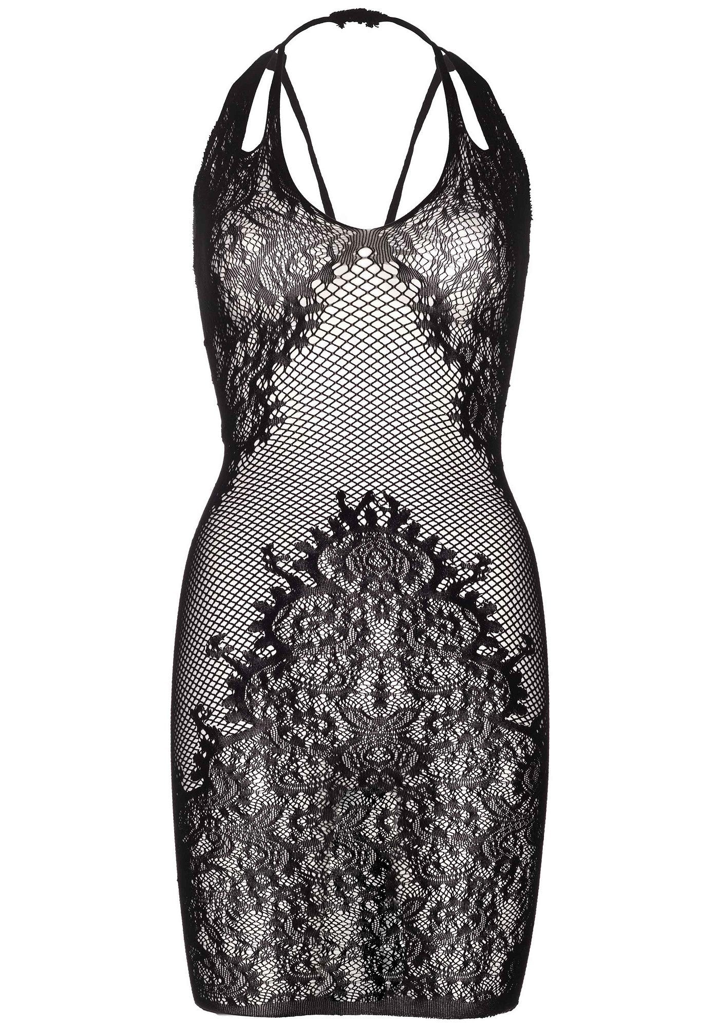 Abito sexy seamless net and lace nero taglia unica Accessori