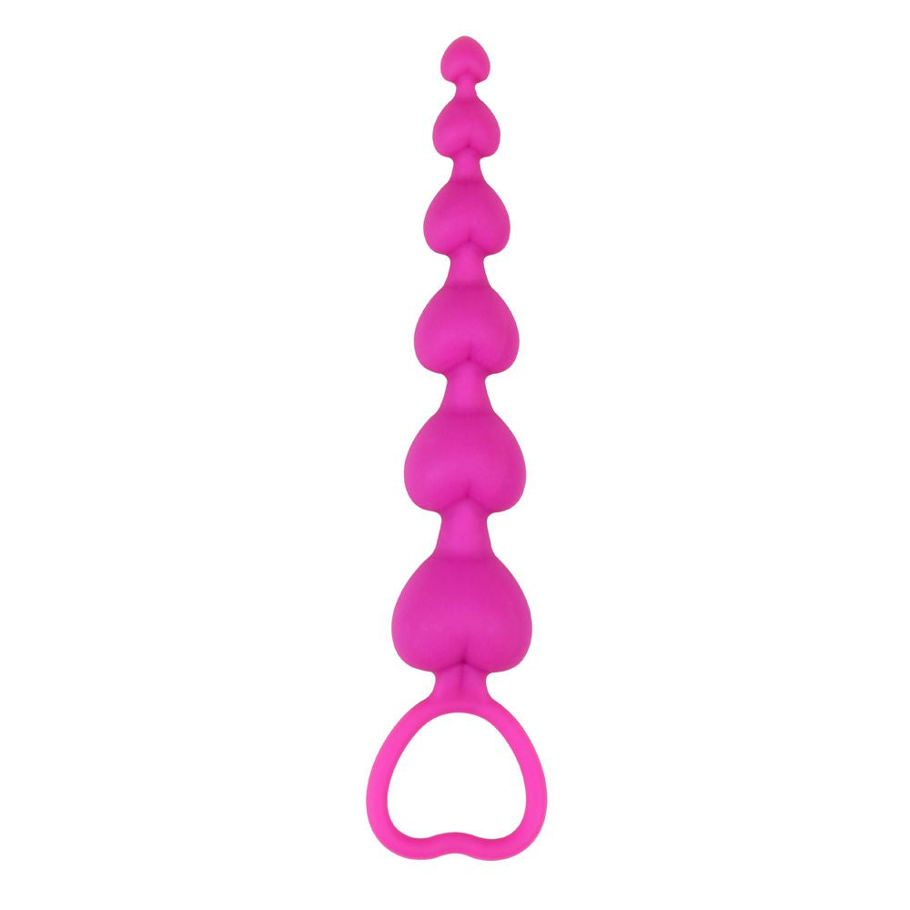 Alline anali heart booty beads fucsia