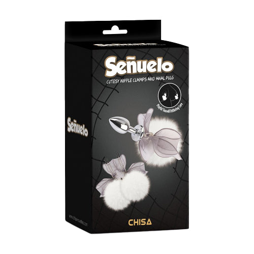 Pinzette capezzoli cutesy e plug anale Confezione