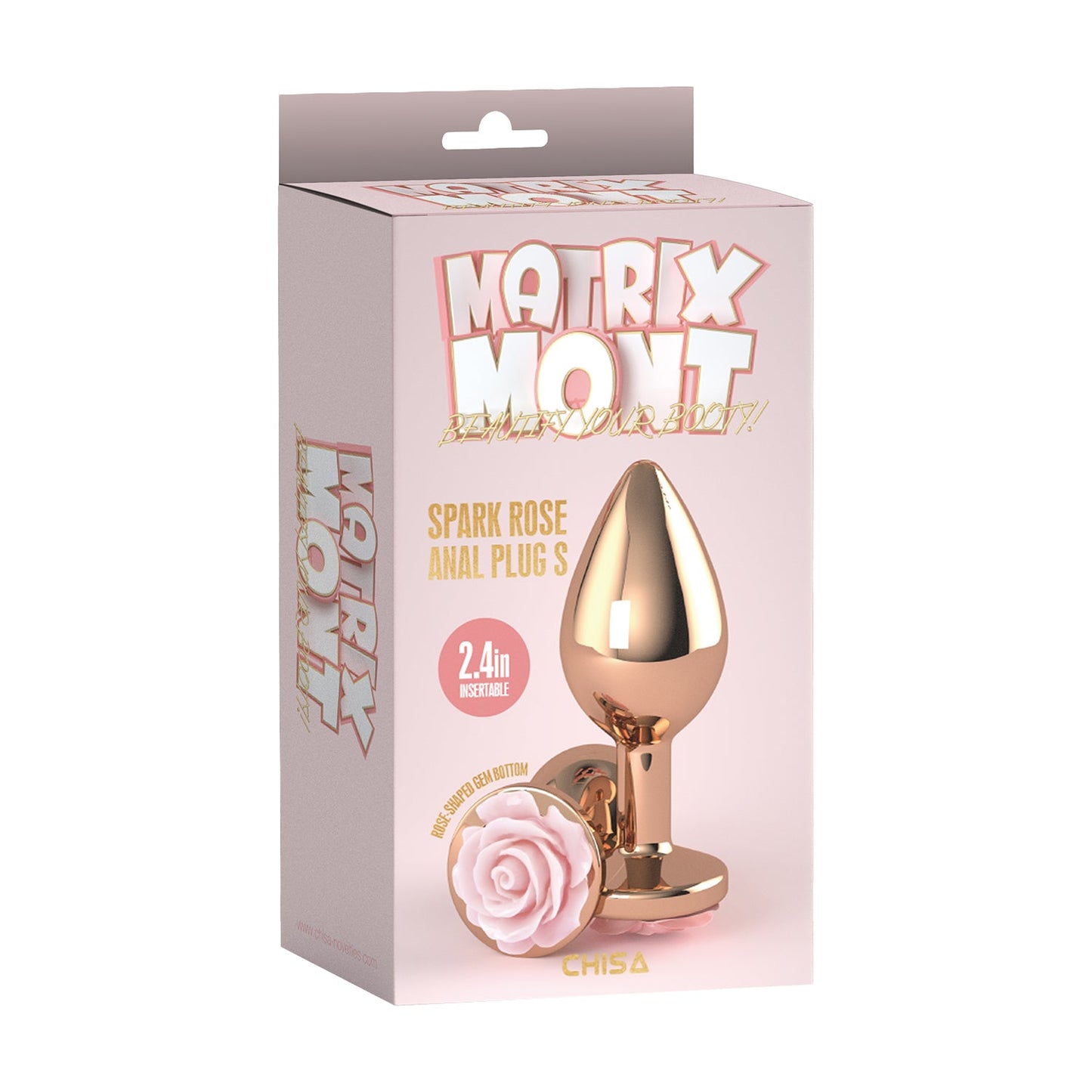 Plug anale spark rose s Confezione