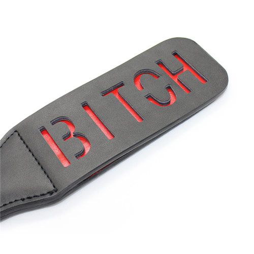 Sculacciatore double spank paddle bitch black