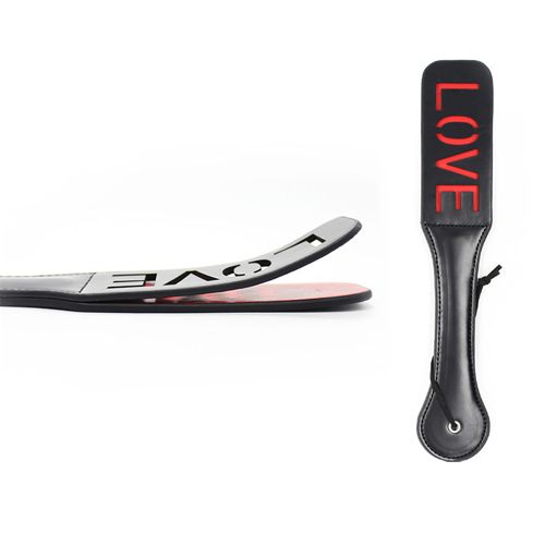 Sculacciatore double spank paddle love black