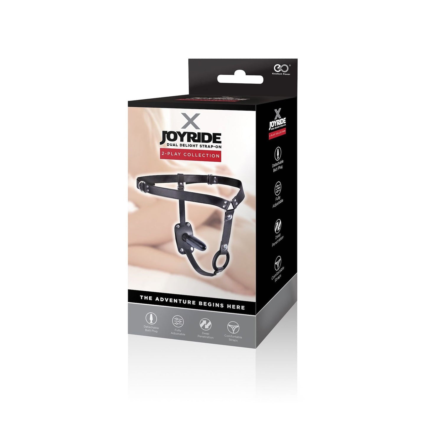 Strap on plug anale anello fallico joyride excellent power Confezione