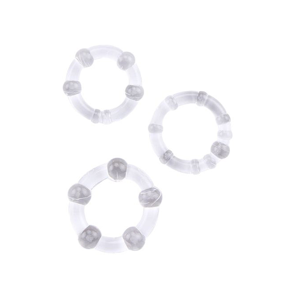 Anelli fallici beaded trasparente