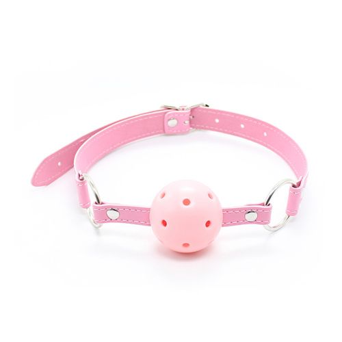 Ball gag easy breathable hole rosa