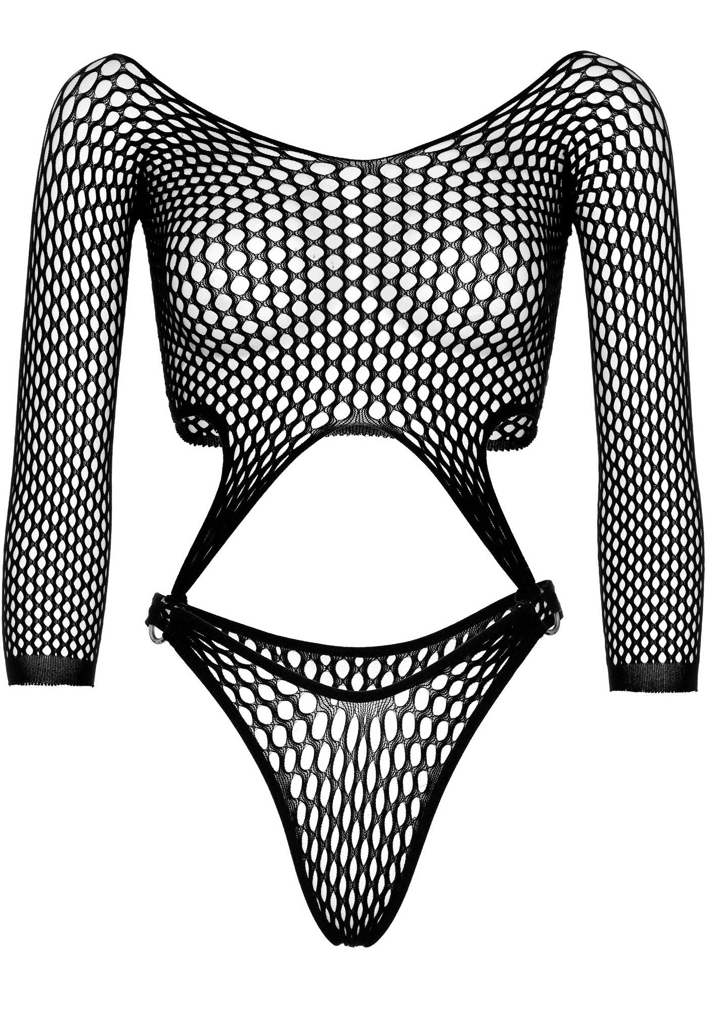 Body sexy top thong back nero taglia unica Accessori