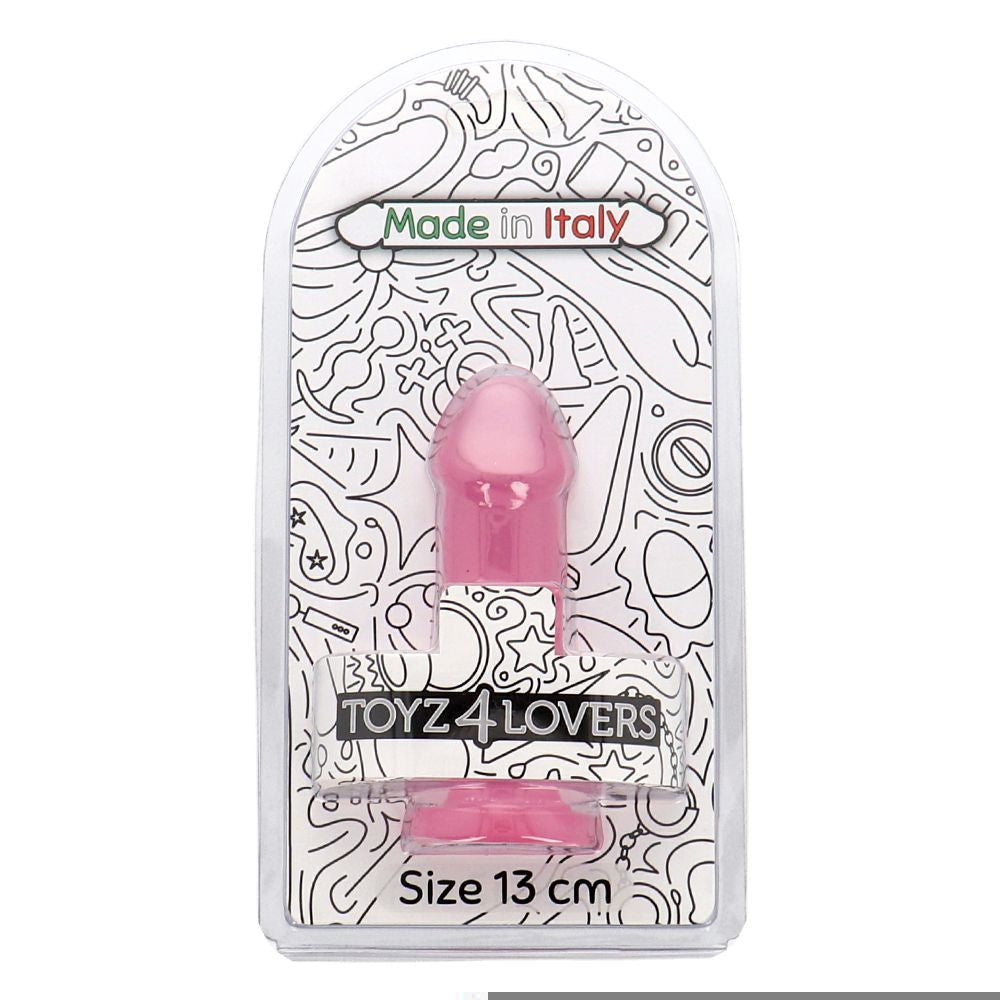Dildo anale gino rosa trasparente Confezione