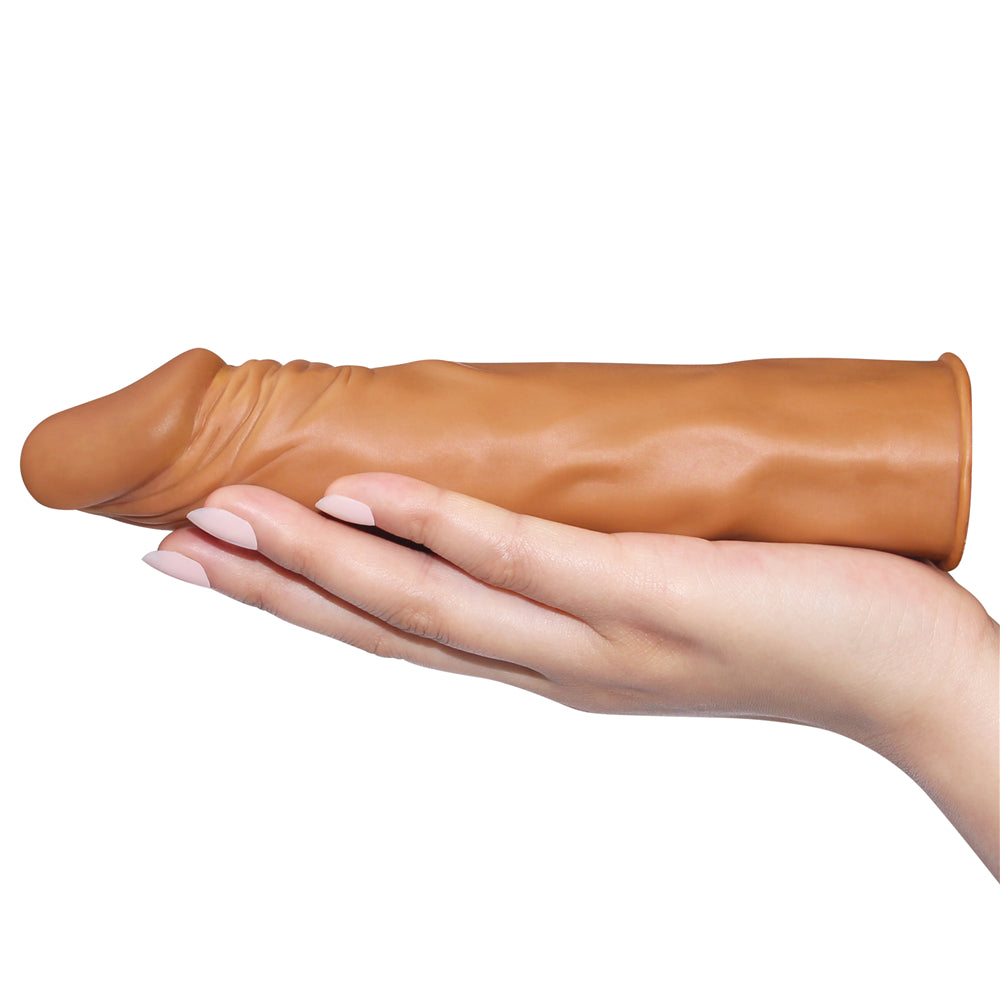 Guaina e prolunga pene glory marrone chiaro