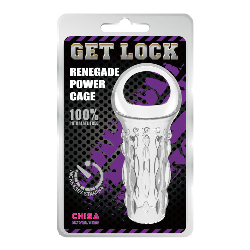 Guaina fallica renegade power cage trasparente Confezione