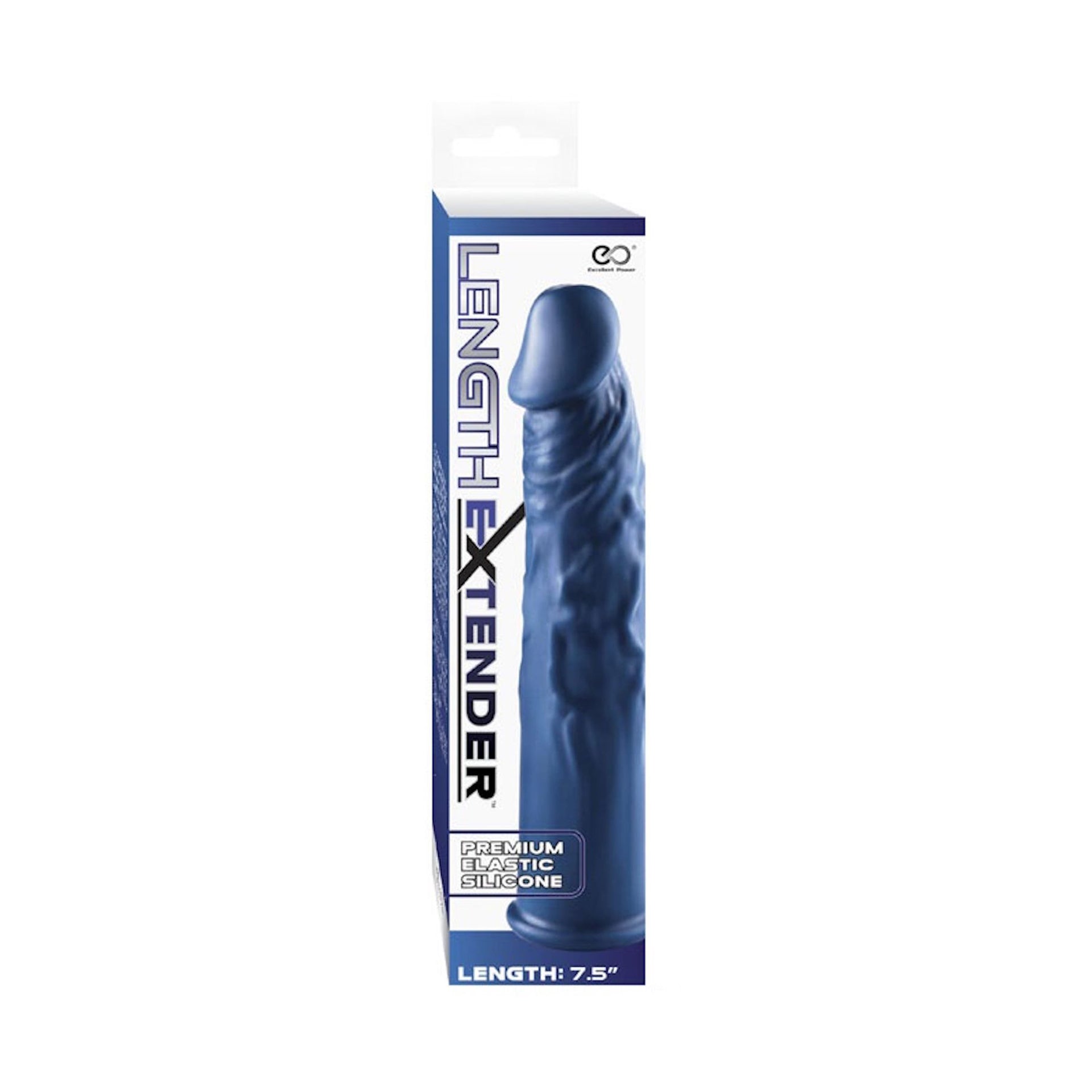Guaina prolunga pene length extender blu excellent power Confezione