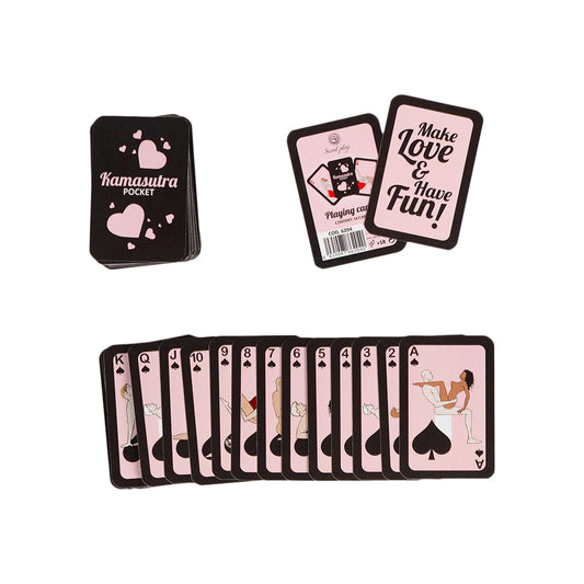 Carte Kamasutra Pocket  - 54 Carte Posizioni Erotiche per Coppie | Gioco Hot Portatile