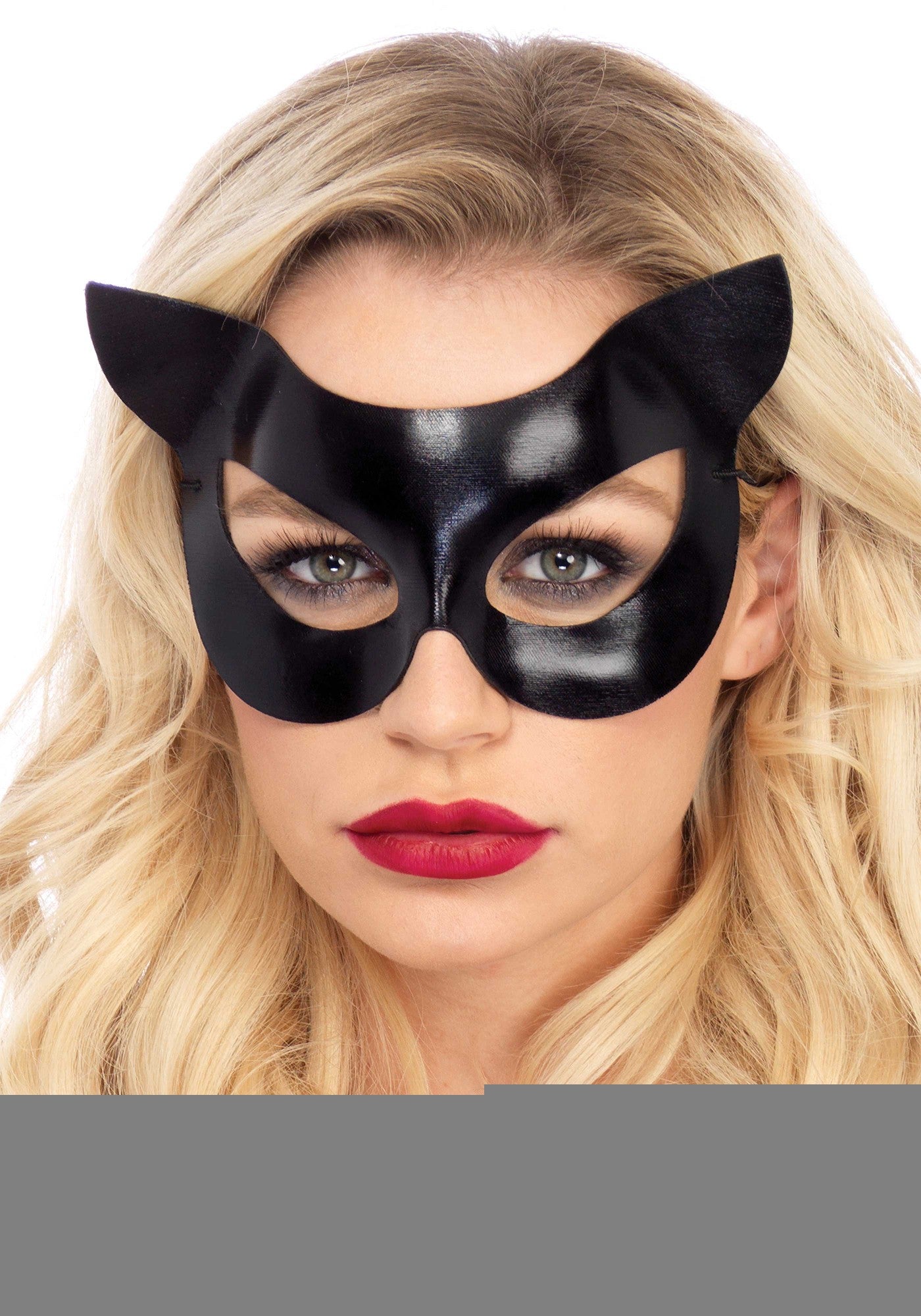 Maschera sexy vinyl cat nero taglia unica