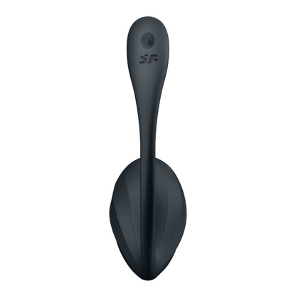 Ovetto vibrante ribbed petal nero