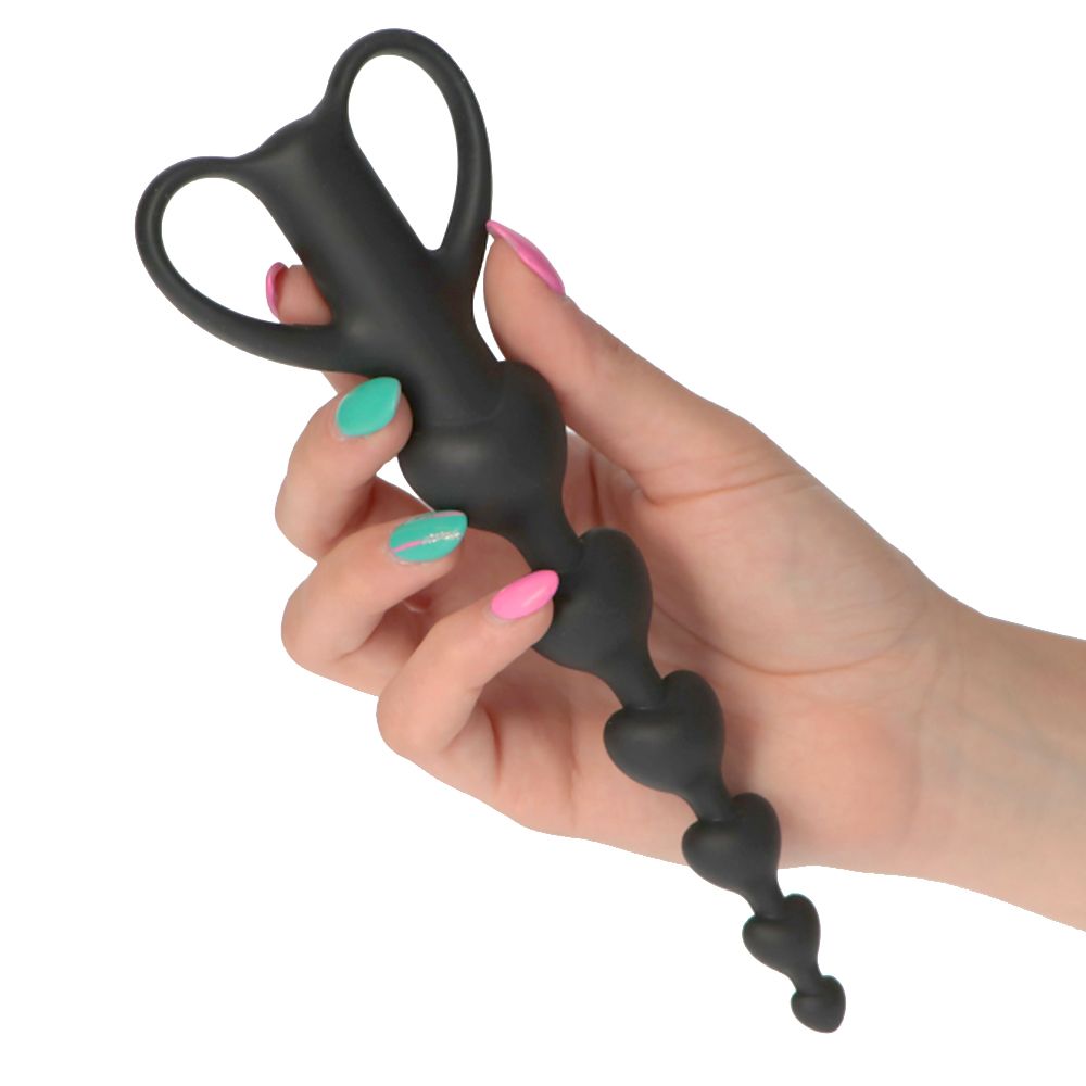 Palline anali hearts nero