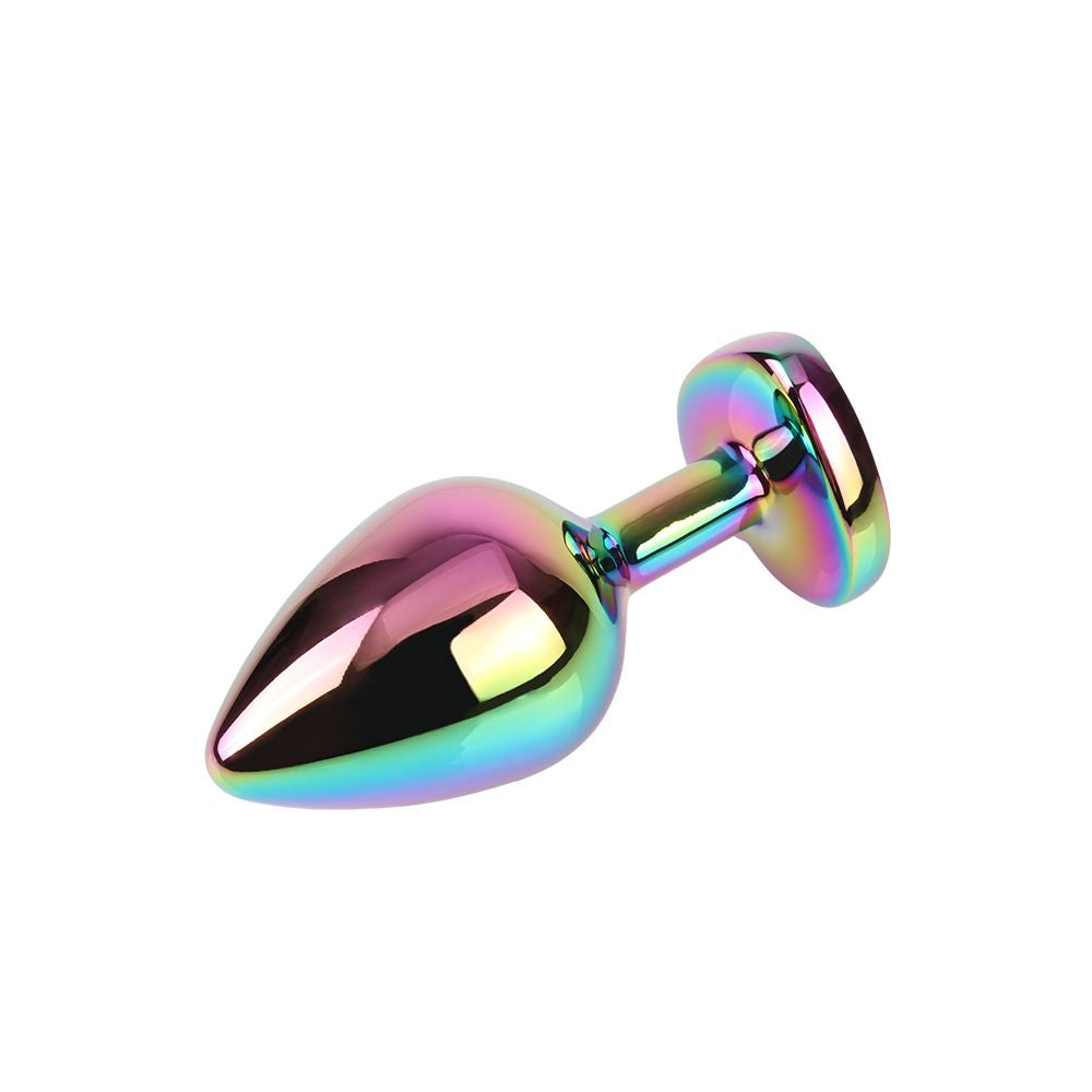 Plug anale rainbow heart gem m