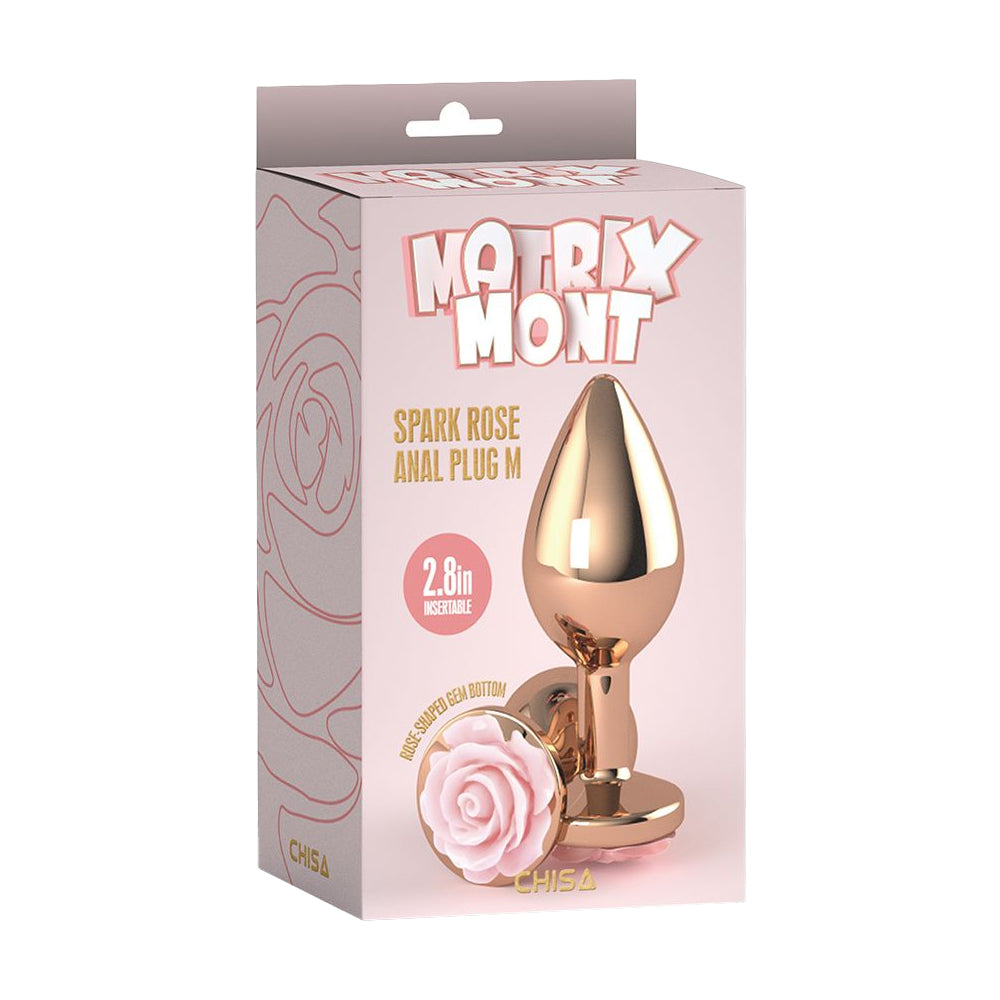 Plug anale spark rose m Confezione