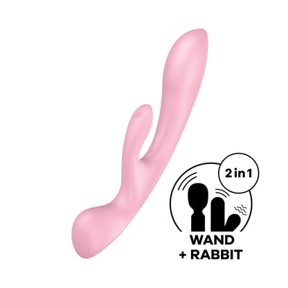 Vibratore rabbit triple oh rosa